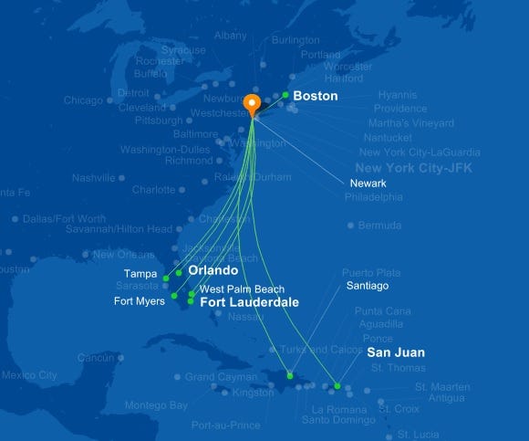 flights from boston to nj